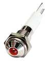 Zoro Select Round Indicator Light, Red, 12VDC, IP Rating: 40 24M020