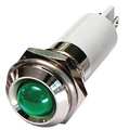 Zoro Select Round Indicator Light, Green, 24VDC 24M114