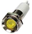 Zoro Select Protrude Indicator Light, Yellow, 12VDC 24M119