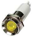 Zoro Select Protrude Indicator Light, Yellow, 24VDC 24M122