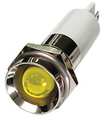 Zoro Select Protrude Indicator Light, Yellow, 120VAC 24M125