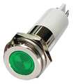Zoro Select Flat Indicator Light, Green, 12VDC 24M129