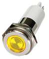 Zoro Select Flat Indicator Light, Yellow, 120VAC 24M138