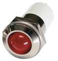 Zoro Select Round Indicator Light, Red, 24VDC 24M148