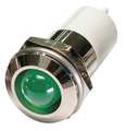 Zoro Select Round Indicator Light, Green, 24VDC 24M150