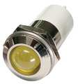 Zoro Select Round Indicator Light, Yellow, 120VAC 24M152