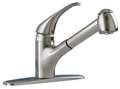 American Standard Manual, Single Hole Only Mount, 1 Hole Straight Kitchen Faucet 4205104.075