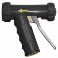 Sani-Lav Pistol Grip Water Nozzle, 3/4" Female, 150 psi, 8.9 gpm, Black N8B