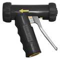 Sani-Lav Pistol Grip Water Nozzle, 3/4" Female, 150 psi, 5.3 gpm, Black N81B