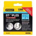 Stanley Heavy Duty Staples, T25, 24 ga, Narrow Crown, 3/8 in Leg L, Steel, 1500 PK TRA706TCS