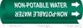 Brady Pipe Marker, Non-Potable Water, 5843-II 5843-II