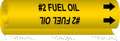 Brady Pipe Marker, #2 Fuel Oil, 5693-II 5693-II