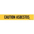 Brady Pipe Marker, Caution Asbestos 97543