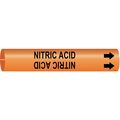 Brady Pipe Marker, Nitric Acid, 4350-B 4350-B