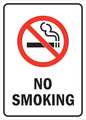 Lyle No Smoking Sign, 14 in H, 10" W, Vertical Rectangle, English, U1-1014-RA_14X10 U1-1014-RA_14X10
