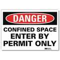 Lyle Danger Sign, 10x7 In., English, U1-1004-RD_10X7 U1-1004-RD_10X7