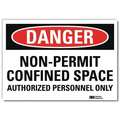 Lyle Danger Sign, 10x7 In., English, U1-1007-RD_10X7 U1-1007-RD_10X7