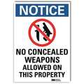 Lyle Notice Sign, 7 in H, 5 in W, Reflective Sheeting, Vertical Rectangle, English, U1-1012-RD_5X7 U1-1012-RD_5X7