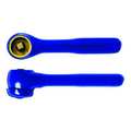 Ampco Safety Tools 3/8" Drive 12 Geared Teeth Pear Head Style Hand Ratchet, 7-3/4" L, Insulated Finish IW-142R