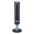 Air King 3-1/2" Tower Fan, Oscillating, 3 Speeds, 120VAC, Gray 9519