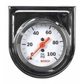 Bosch Mechanical Oil Pressure Gauge, White, 2" SP0F000044