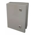 Functional Devices-Rib Steel Enclosure, 16 in H, 6 in D, NEMA 4X MH3204-N4