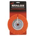 Nyalox By Dico Nyalox Wheel Brush, 120 Grit, Orange, 6" 7200067