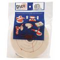 Dico Products Cushion Sewn Buffng Wheel, 6" dia. x 1/2" 7000187