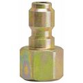 Breco Tru-Flate Interchnge Plug, FPT, Brass, 1/4" B-J2F2-B