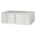 Safco 46-1/4" W 10 Drawer Facil Flat File Cabinet, Light Gray 4972LG