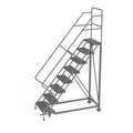 Tri-Arc 116 in H Steel Rolling Ladder, 8 Steps, 450 lb Load Capacity KDEC108246