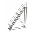 Tri-Arc 186 in H Steel Rolling Ladder, 15 Steps KDEC115246