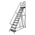 Tri-Arc 156 in H Steel Rolling Ladder, 12 Steps, 450 lb Load Capacity KDSR112242-D3