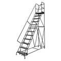 Tri-Arc 156 in H Steel Rolling Ladder, 12 Steps KDSR112246-D3