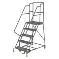 Tri-Arc 86 in H Steel Rolling Ladder, 5 Steps KDSR105162-D3