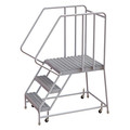 Tri-Arc 62 in H Aluminum Rolling Ladder, 3 Steps, 350 lb Load Capacity WLAR103245-D5