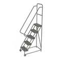 Tri-Arc 86 in H Steel Tilt and Roll Ladder, 5 Steps KDTF105162