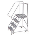 Tri-Arc 72 in H Aluminum Rolling Ladder, 4 Steps, 350 lb Load Capacity WLAR104164-D4