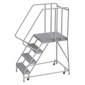 Tri-Arc 72 in H Aluminum Rolling Ladder, 4 Steps, 350 lb Load Capacity WLAR104165-D5