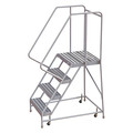Tri-Arc 72 in H Aluminum Rolling Ladder, 4 Steps, 350 lb Load Capacity WLAR104244-D4
