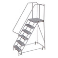 Tri-Arc 92 in H Aluminum Rolling Ladder, 6 Steps, 350 lb Load Capacity WLAR106165-D4