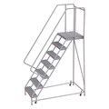 Tri-Arc 102 in H Aluminum Rolling Ladder, 7 Steps, 350 lb Load Capacity WLAR107165-D4