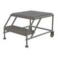 Tri-Arc Mobile Work Platform, 2 Step, Steel, 20" WLWP022424