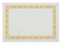 Hoffmaster 10" x 14" Yellow Gold Greek Key Paper Placemats, PK1000 PP41000