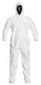 Dupont Coveralls, 25 PK, White, Tyvek(R) IsoClean(R), Zipper IC105SWH2X0025CS