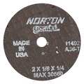 Norton Abrasives CutOff Whl, Gemini, 2"x1/8"x1/4", 30560rpm 66243411402