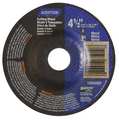 Norton Abrasives Depressed Center Wheels, Type 27, 4 1/2 in Dia, 0.125 in Thick, 7/8 in Arbor Hole Size 66252843611