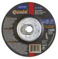 Norton Abrasives Depressed Center Wheels, Type 27, 4 1/2 in Dia, 0.125 in Thick, 5/8"-11 Arbor Hole Size 66252843588