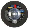 Norton Abrasives Depressed Center Wheels, Type 27, 7 in Dia, 0.125 in Thick, 5/8"-11 Arbor Hole Size, Aluminum Oxide 66252939024