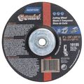 Norton Abrasives Depressed Center Wheels, Type 27, 6 in Dia, 0.125 in Thick, 5/8"-11 Arbor Hole Size, Aluminum Oxide 66252841192